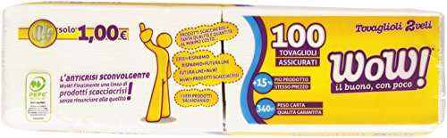 Wow - Tovaglioli 2 Veli - 100 Pezzi