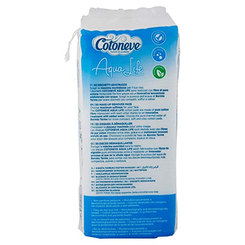 Cotoneve - Dischetti Levatrucco Maxi, 100% Puro Cotone - 50 pezzi