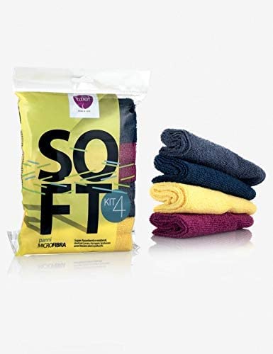 Clendy Kit Panni Microfibra Soft Multiuso 20X30 cm 5 Confezioni da 4 [20 Panni Microfibra]