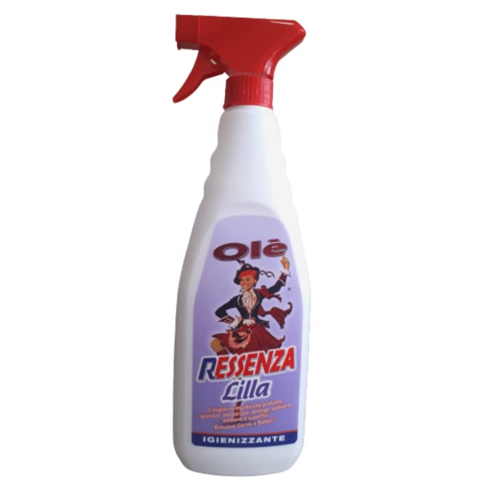 OLE' ESSENZA RESSENZA ml.750 12 PEZZI igienizzante profumata detergente spray (Lilla)