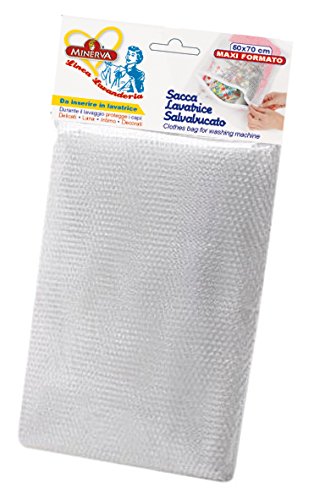 Rosaenzo Minerva Vestiti Borsa per Lavatrice, 50 x 70 cm, Bianco, Confezione da 24