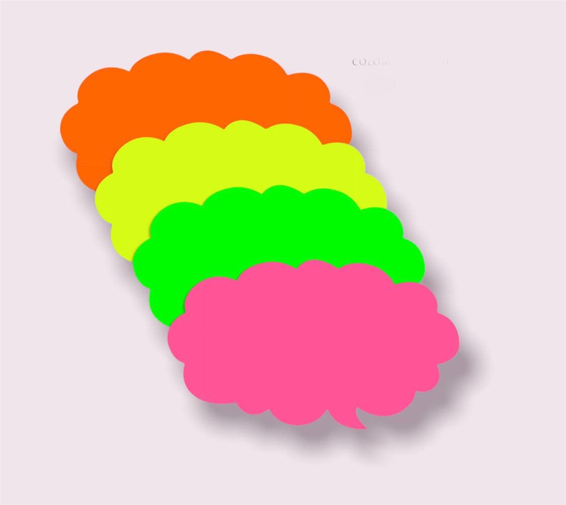 CG94 MAXI NUOVOLA CARTONCINI SEGNAPREZZI 10PZ COLORATI