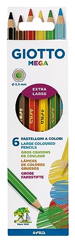 Giotto Mega - Astuccio Da Matite A Pastello Colorate