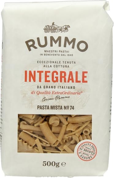 Rummo Pasta Integrale Confezione Prova, 4 diversi tipi di pasta integrale,Pasta Italiana 10x500g