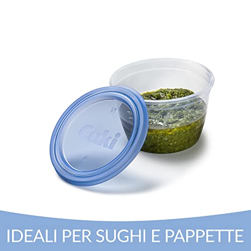 Cuki Contenitori Ermetici per Sughi, Trasparente, 5 Unità (1 confezione)