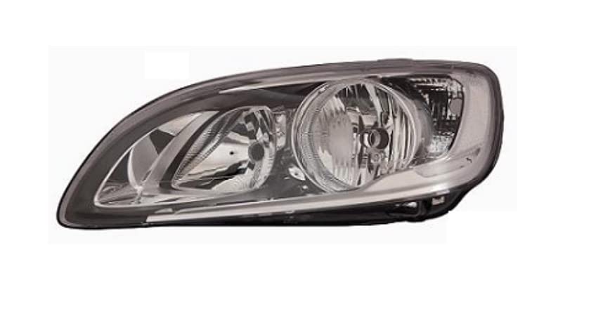 CG94 PROIETTORE H7-H9 CON MOTOR. ELETT. C/LUCE DIURNA A LED [Lato SX] PARABOLA NERA Per Auto: S60 - V60