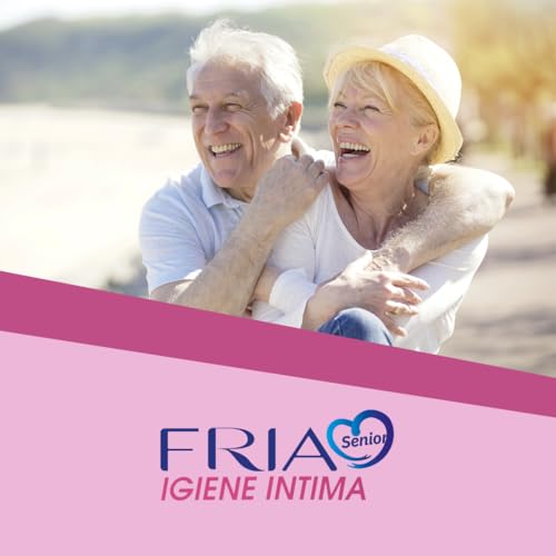 Salviette per l’Igiene Intima degli Anziani - con Estratti di Rosa Centifolia e Tiglio - Azione Riequilibrante - Antiodore - Formato: 60 Salviette - FRIA Senior