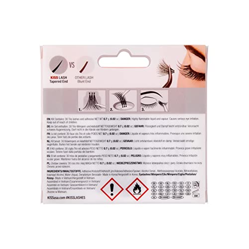 Kiss Ciglia Finte Ciuffetti Haute Couture Individual Lash - 23 gr