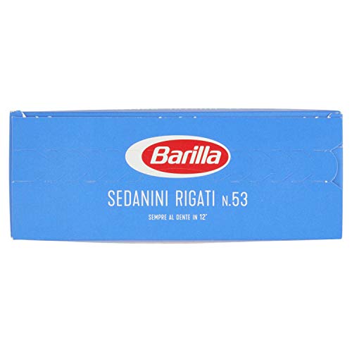 Barilla - Sedanini Rigati, Pasta Di Semola Di Grano Duro, Cottura 12 Minuti - 6 pezzi da 500 g [3 kg]