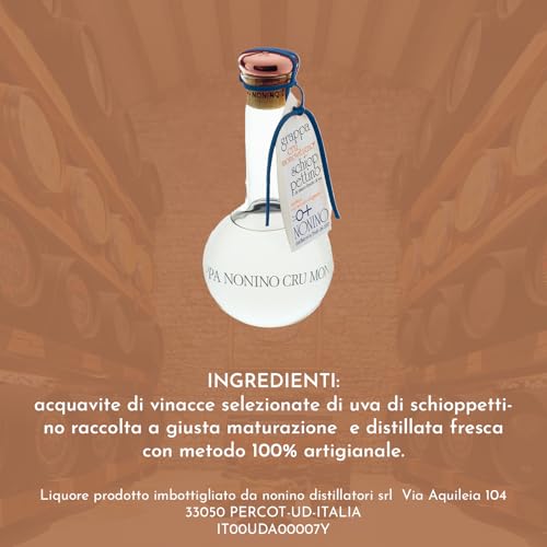 Nonino Distillerie Nonino Grappa Cru Monovitigno Imbottigliamento Manuale In Ampolle Soffiate A Mano Da Ml