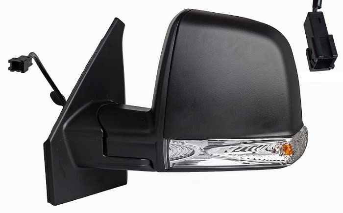 CG94 - RETROVISORE FI!AT DOBLO' 2015 MECC. C/FAN. MOD. COMBI/PANORAMA NERO 2PIN SX