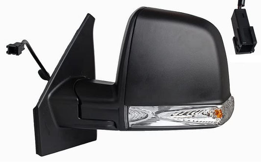 CG94 - RETROVISORE FI!AT DOBLO' 2015 MECC. C/FAN. MOD. COMBI/PANORAMA NERO 2PIN SX