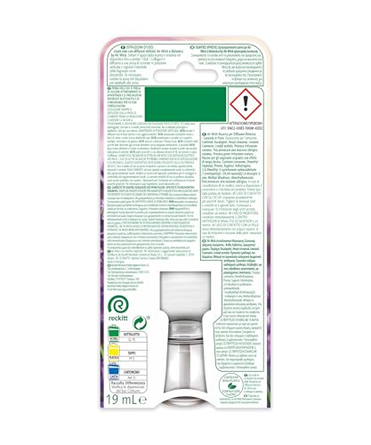 Airwick Ricariche per Diffusore Elettrico di Oli Essenziali, Confezione da 6 ricariche di Profumatore per Ambienti alla Fragranza di Lavanda, Profumatore per Ambienti Elettrico