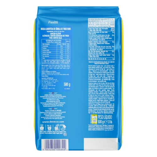 De Cecco - Fusilli 34, Pasta di semola di Grano duro - 500 g parent