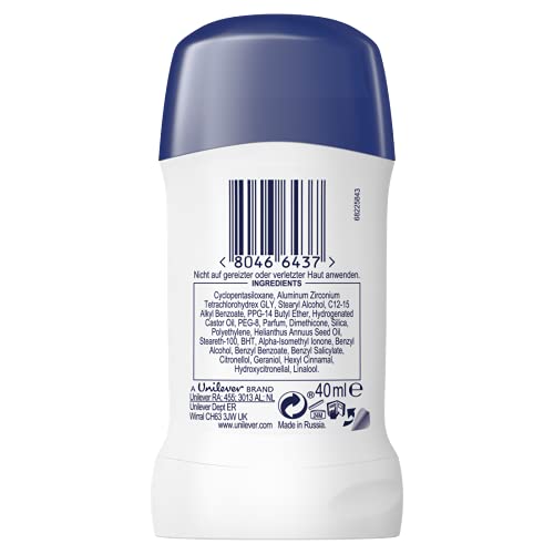 Dove Deodorante stick originale anti-traspirante protegge 48 ore dall'odore del corpo e dall'umidità delle ascelle, 40 ml, 1 pezzo