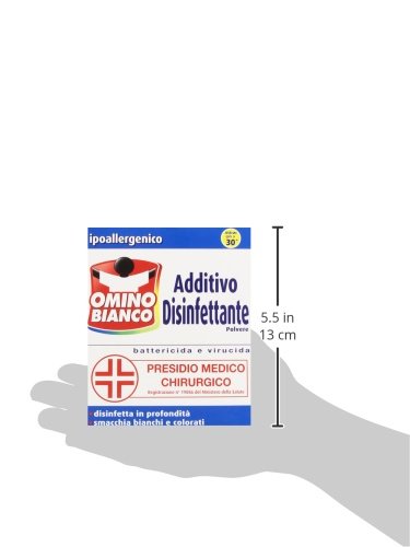 Omino Bianco - Additivo Disinfettante, Polvere Battericida e Virucida per bucato - 450 g parent