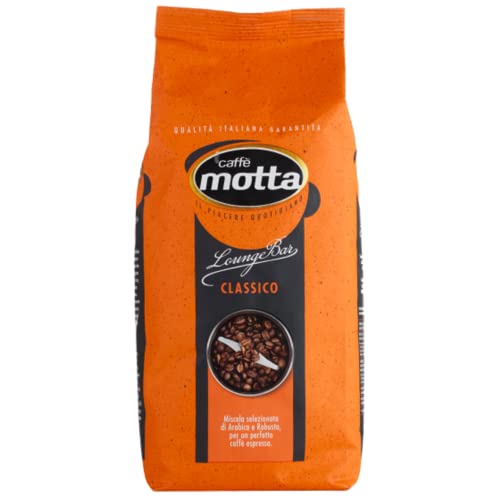 CAFFE' MOTTA Caffe in Grani, Chicchi di Caffè Qualità Lounge Bar Espresso Classico Miscela Arabica e Robusta, Made in Italy