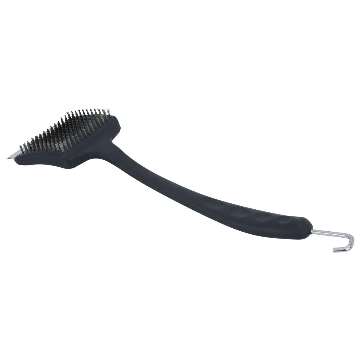 Spazzola per la pulizia del barbecue, nera, 49 cm, turca