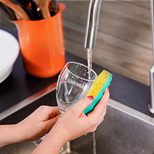 Vileda Glitzi Always Clean 2 Spugne Abrasive, Giallo/Verde