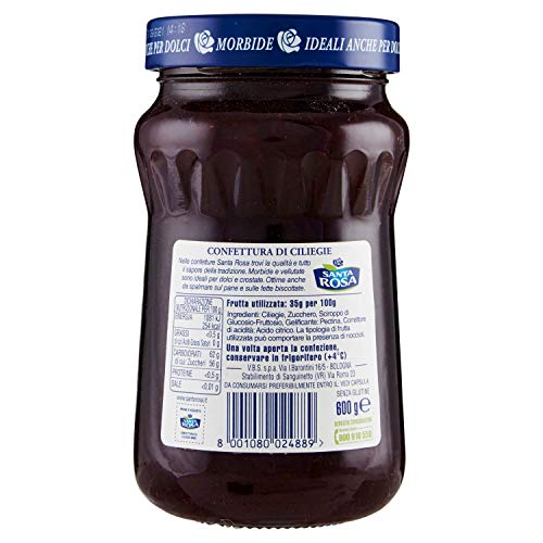 Santa Rosa - Confettura di Ciliegie - 600 g
