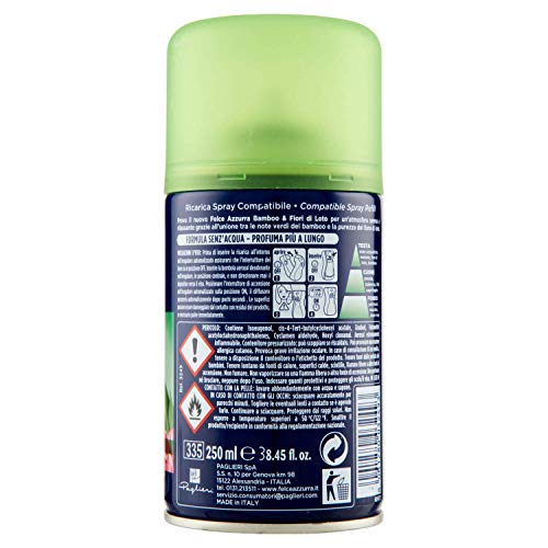 Felce Azzurra - Ricarica Profumatore Ambiente Spray The Bianco e Osmanto per Profumatore per Ambienti Diffusore Automatico, Deodorante Ambiente Profumo Istantaneo a Lungo, Profumatori Diffusori 250 ml