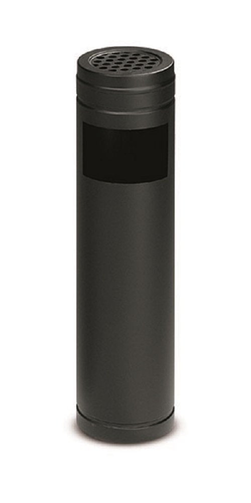 Posacenere Gettacarte in Metallo Verniciato. A Doppia Funzione, È Un Utile Complemento D'Arredo per Locali Pubblici, Uffici, Ambienti Esterni.Modello Tondo, Ø 14 Cm, Altezza 54 Cm.