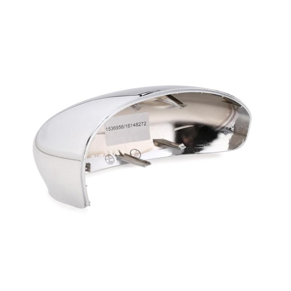 CG94 - Calotte Specchietto Retrovisore Cromate per F!iat 500 2007-2015 | Abs Resistenti | Montaggio Facile | Destra e Sinistra, Cromate Lucide