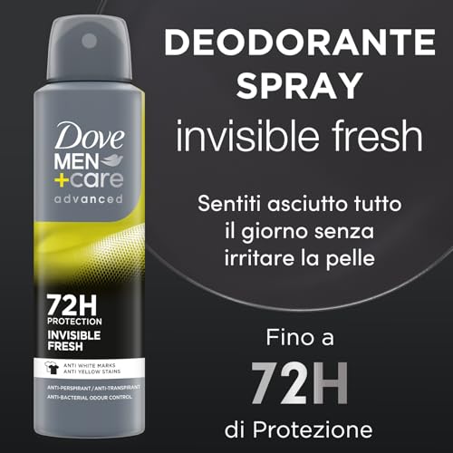 Dove Deodorante, Men Invisible Dry, 200 ml