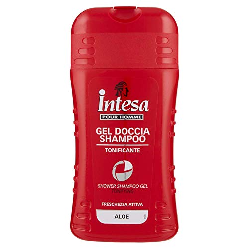 Intesa Pour Homme - Gel Doccia Shampoo, Tonificante, Freschezza Attiva, Aloe - 250 ml