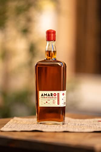 Amaro Formidabile – 700 ml: elisir amaricante finissimo preparato artigianalmente con piante aromatiche ed officinali. Solo ingredienti naturali – 32,5% ABV.