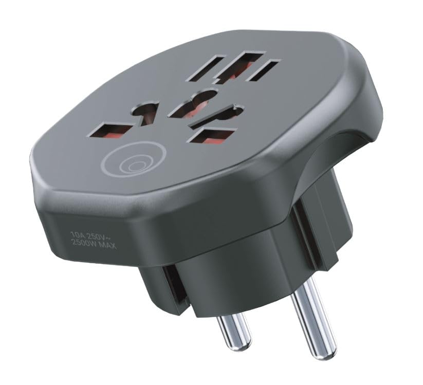 CG94 - ADATTATORE DA VIAGGIO - 10A 250V - 2500W MAX