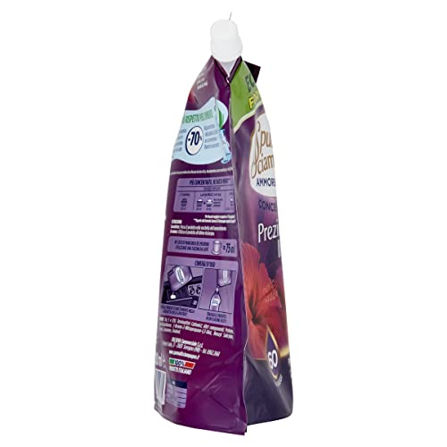 Spuma di Sciampagna Ecoricarica Ammorbidente Concentrato Prezioso Ibisco 60 Lav. 1200ml