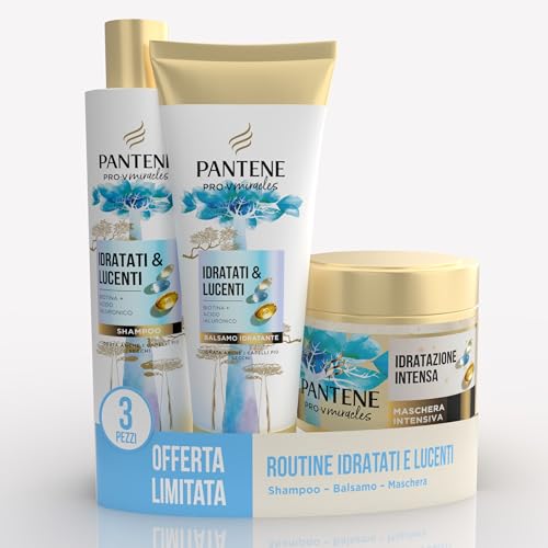 Pantene Idratati & Lucenti Maschera per Capelli Intensiva con Biotina 300ml
