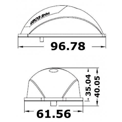 Osculati 11.039.21 Luci di Via Evoled con Sorgente Luminosa a LED a Basso Consumo, Inox Lucido