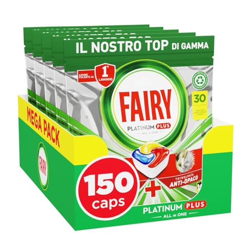Fairy Platinum Pastiglie Lavastoviglie, Detersivo Lavastoviglie Plus. Brillantante
