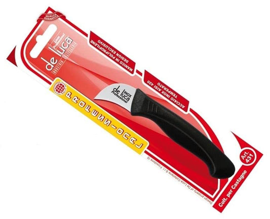 DE LUCA Coltello per Castagne Lama in Acciaio Inox Linea PROFESS SPESS.2.0 mm