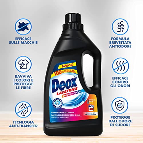Deox Detersivo Lavatrice Liquido colorati e scuri