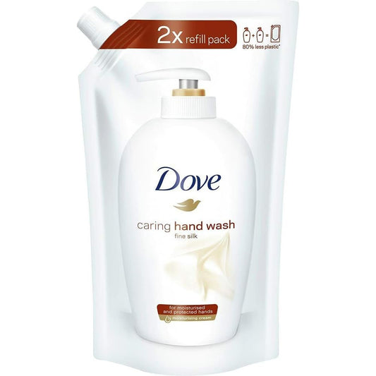 Dove Fine Silk, Detergente Cremoso per mani (Pacco da 2 x 500ml)