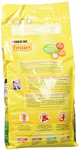 PURINA FRISKIES 5 Promesse Crocchette per Gatti Adulti con Coniglio, Pollo e Verdure Aggiunte Sacco da 2kg