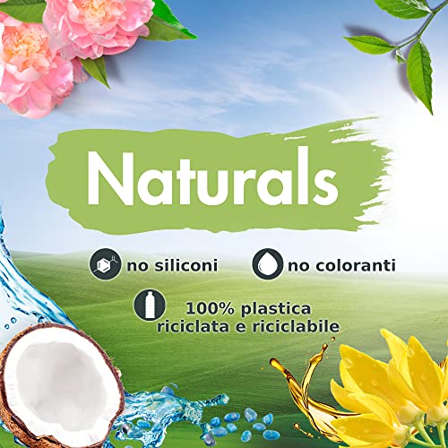 Vernel Naturals Peonia, Ammorbidente Lavatrice Profumato, 99% Ingredienti di Origine Naturale, Senza Siliconi e Coloranti