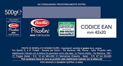 Barilla - Piccolini, Mini Tortiglioni
