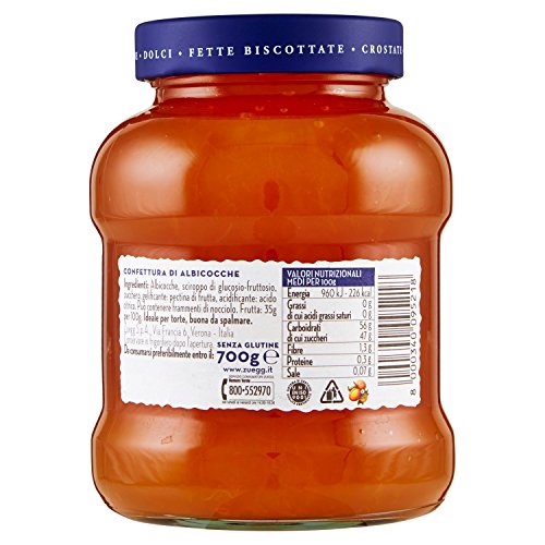 Zuegg - Le Vellutate, Confettura di Albicocche - 6 pezzi da 700 g [4200 g]