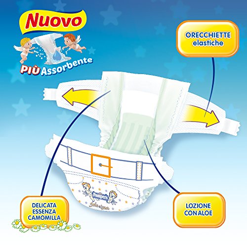 Pampers Sole e Luna Pannolini Maxi, Taglia 4 (7-18 kg), 3 Confezioni da 36 (108 Pannolini)