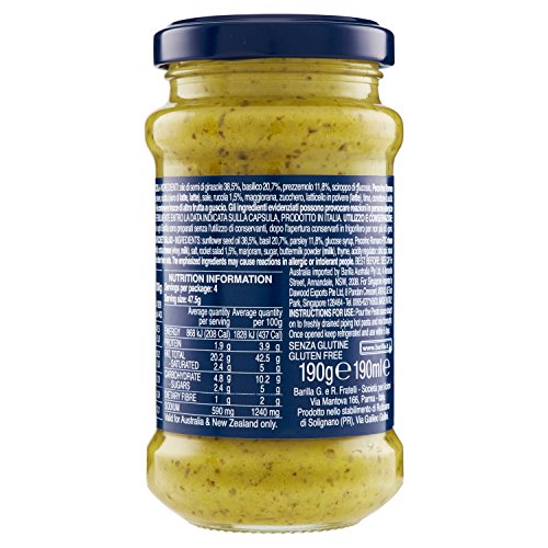 Barilla - Pesto, con Basilico e Rucola, senza glutine
