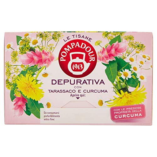 Pompadour tisana depurativa - 5 confezioni da 18 filtri [90 filtri]