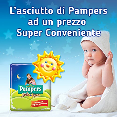 Pampers Sole e Luna Pannolini Maxi, Taglia 4 (7-18 kg), 3 Confezioni da 36 (108 Pannolini)