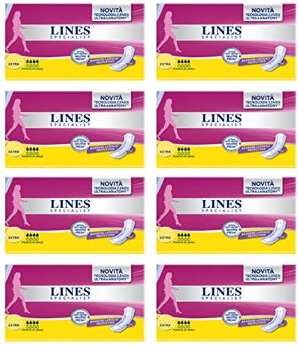 80 Assorbenti Lines Specialist Extra Donna per perdite di urina offerta in stock