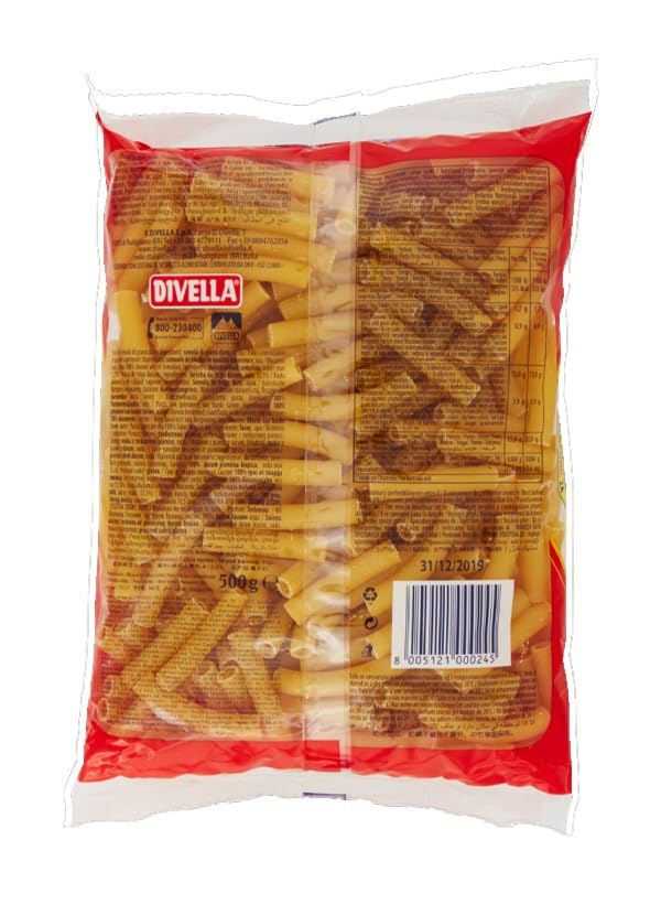 DIVELLA PASTA DI SEMOLA DI GRANO DURO CANNEROZZETTI 24 GR 500 X 24