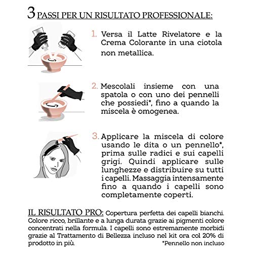 Franck Provost Tinta Capelli Colore Professionale a Domicilio, Valorizza Riflessi e Brillantezza, Pennello di Precisione Incluso