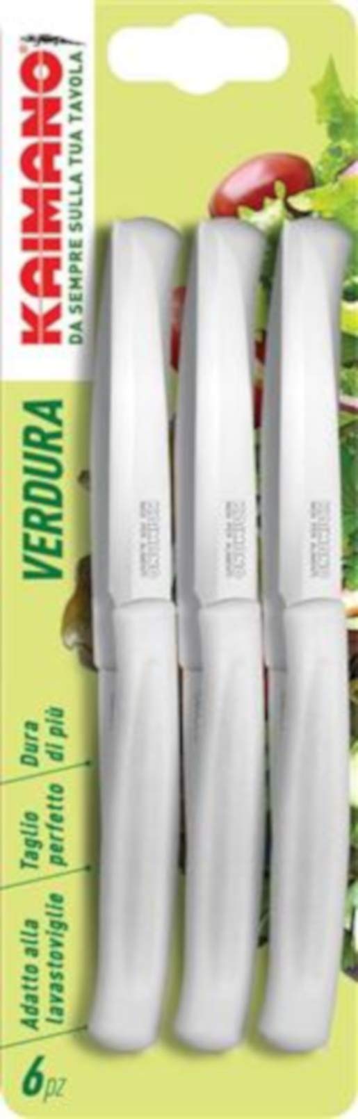Kaimano 6 Coltello da Verdura Dinamik Inox cm 8,5 6 Pezzi